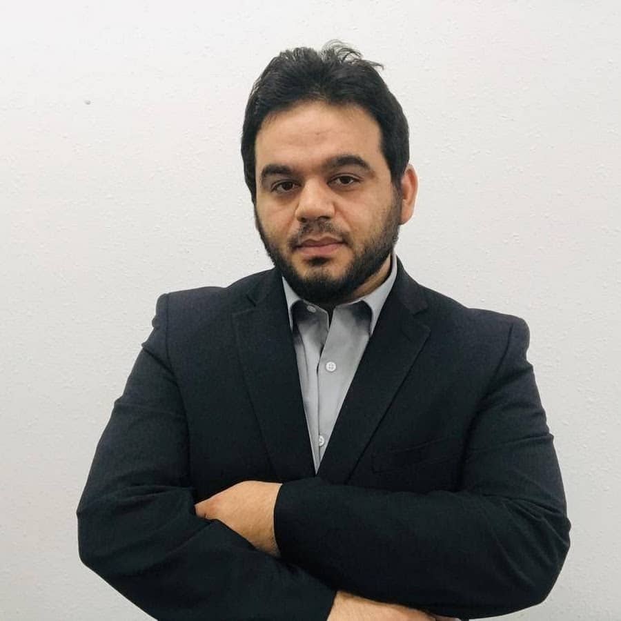 Portret van Koranreciteur Ahmed Al Haddad