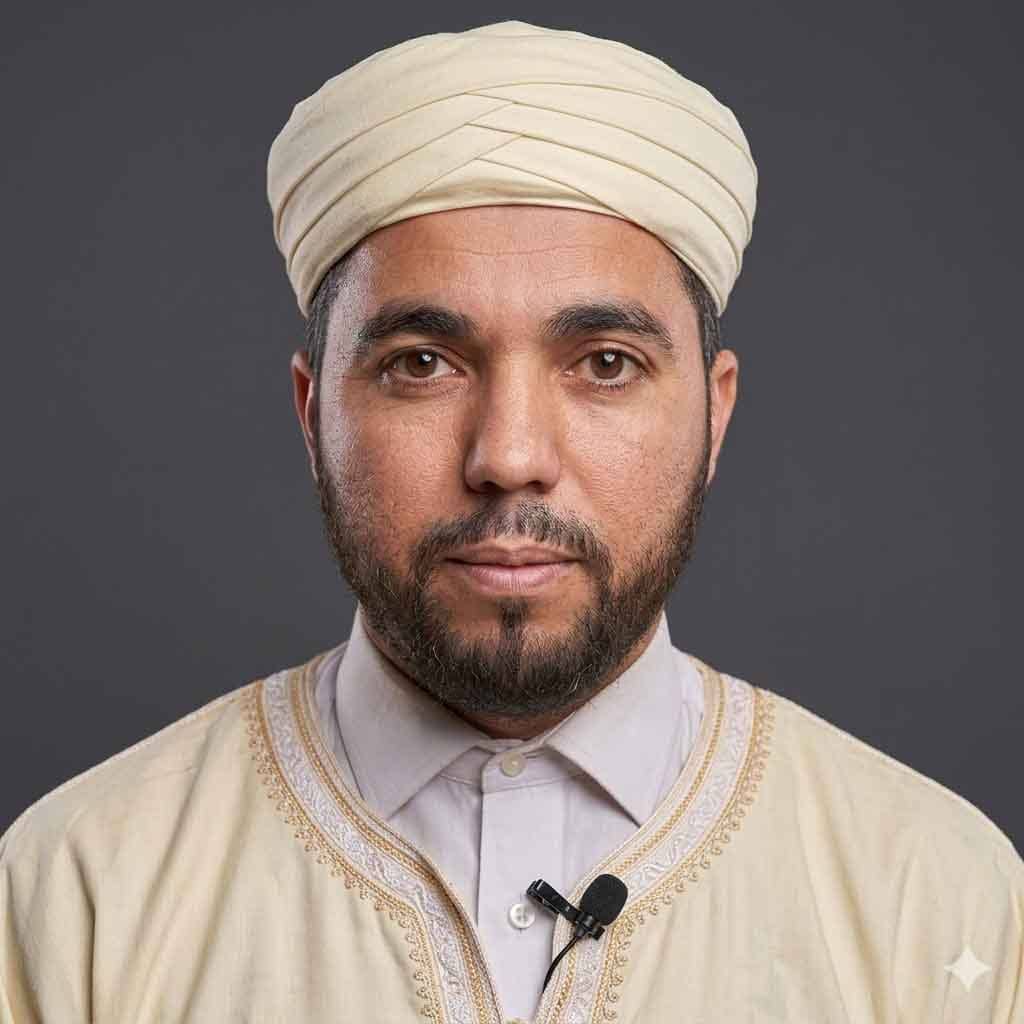Portret van Koranreciteur Hassan Al-Fadli