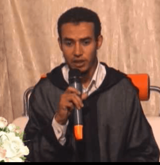 Portret van Koranreciteur Ibrahim Anflous