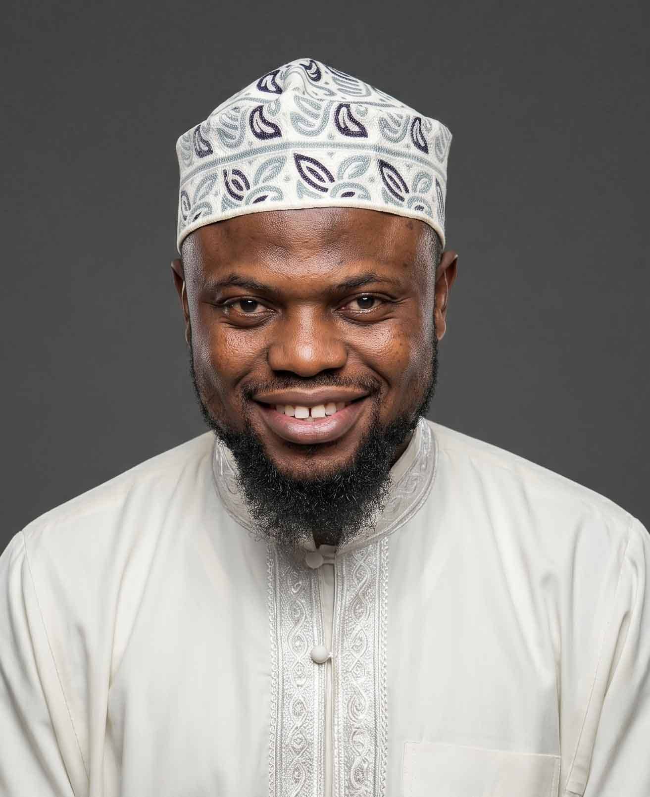 Portret van Koranreciteur Okasha Kameny