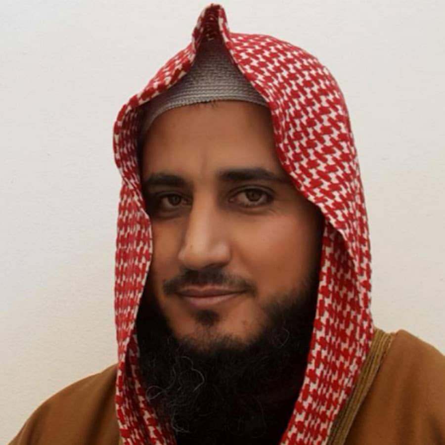 Portret van Koranreciteur Osama Abdel Raouf Radwan