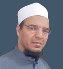 Portret van Koranreciteur Qadri Abdel Wahab
