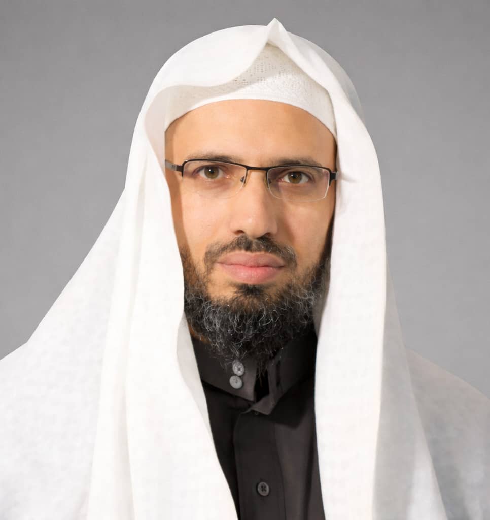 Portret van Koranreciteur Rabie Eid Jami
