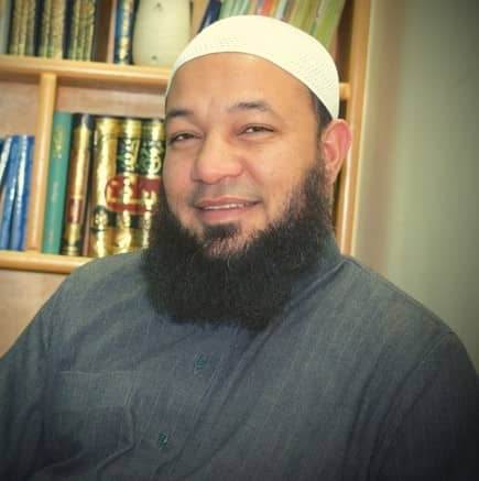 Portret van Koranreciteur Reda Abdel Mohsen