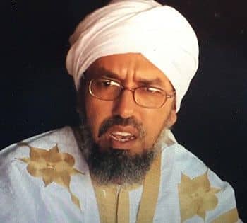 Portret van Koranreciteur Sheikhna Ould Al Hajj